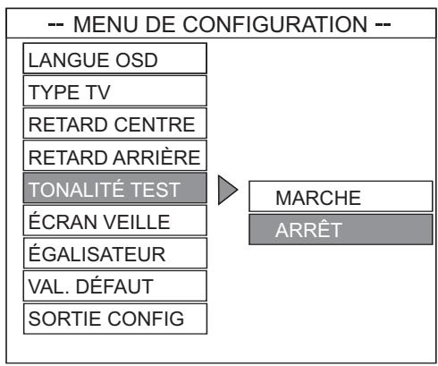 ALTEC LANSING PT8051 - Définition de la tonalité de test - 1