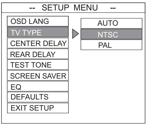 ALTEC LANSING PT8051 - TV Type Setting - 1