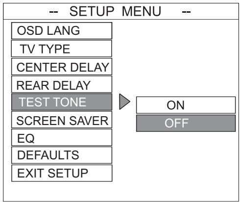 ALTEC LANSING PT8051 - Test Tone Setting - 1