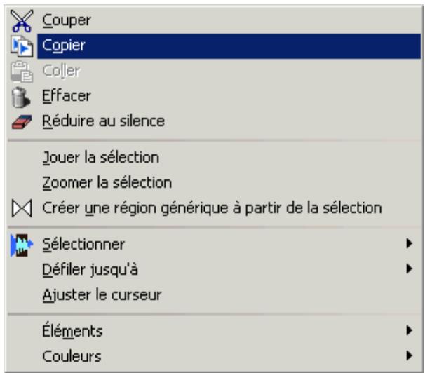 STEINBERG WAVELAB LITE 2.5 - Les menus directs - 1