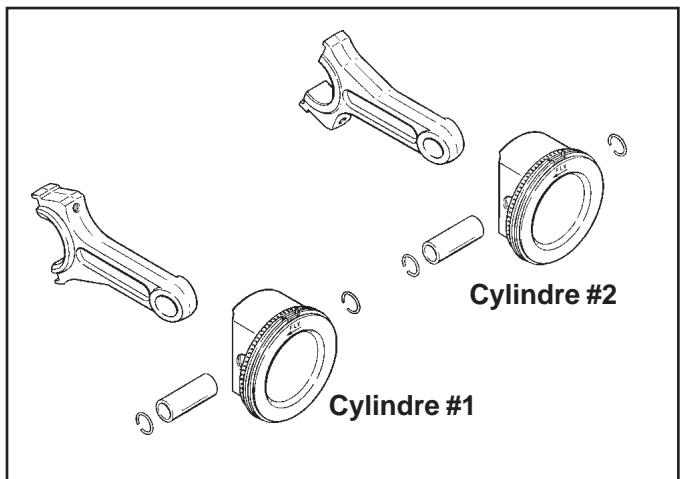 KOHLER CV20 - Installation des bielles avec pistons et segments de piston - 1