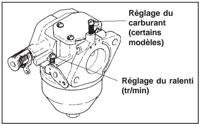 KOHLER CV20 - Réglage du carburant et du ralenti - 1