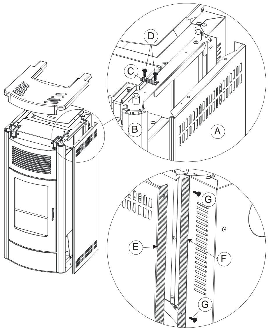 MCZ SUITE AIR - Montage des côts du poêle MUSA - 1
