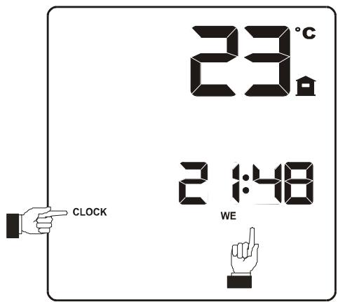 MCZ SUITE AIR - Réglage de l'heure du jour en cours. - 2
