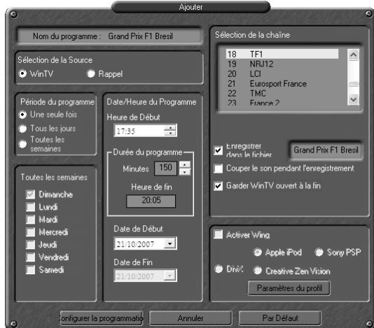 HAUPPAGE HVR-1400 - WinTV-Scheduler - 2