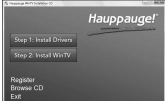HAUPPAGE HVR-1400 - Installation des pilotes et applications - 2