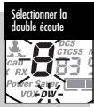 COBRA MICROTALK MT 975 - Pour programmer ou modifier l'emplACEMENT de double écoute n° 2 et activer le mode de double écoute : - 1