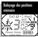 COBRA MICROTALK MT 975 - Pour le balayage des positions mémoire : - 1
