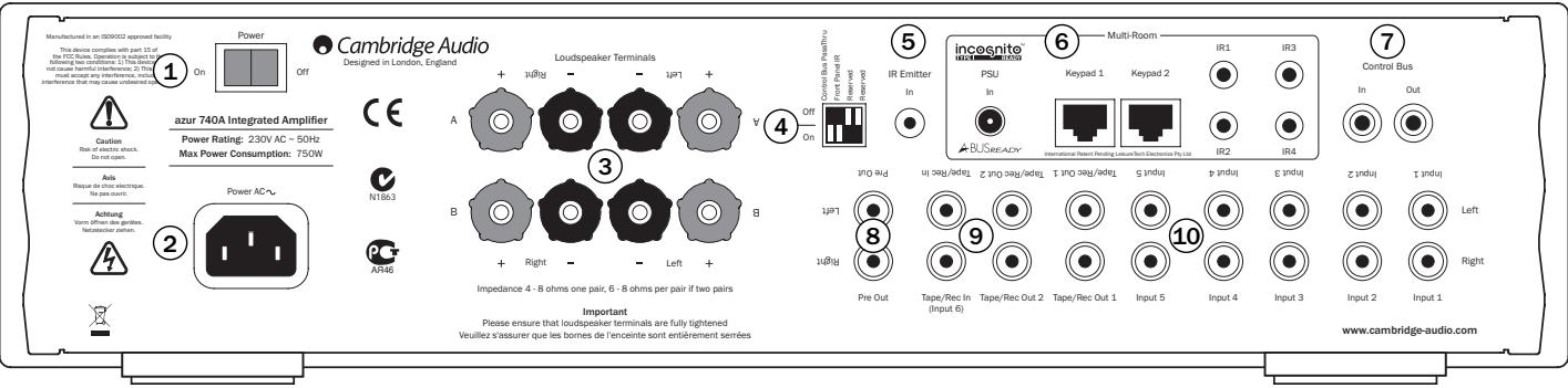 CAMBRIDGE AUDIO AZUR 740A - Garantie limitée - 1
