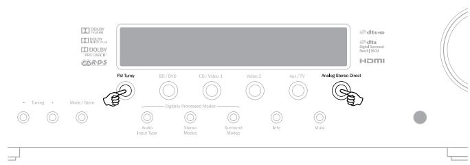CAMBRIDGE AUDIO AZUR 351R - Réinitialisation/sauvegarde des réglages - 1