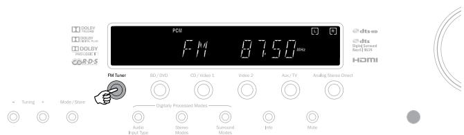 CAMBRIDGE AUDIO AZUR 351R - Utilisation du tuner - 1