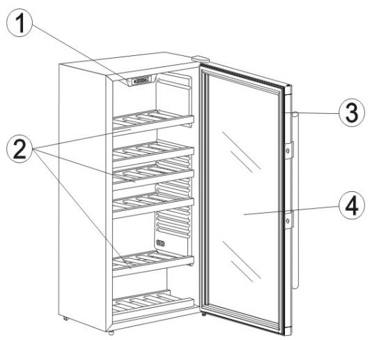 LA SOMMELIERE CVD131V - ILLUSTRATION OF THE APPLIANCE - 1