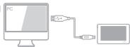 COWON O2PMP - + Connexion à / Déconnexion de l'ordinateur - 1