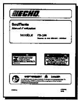 ECHO PB-200 - CONTENU - 1