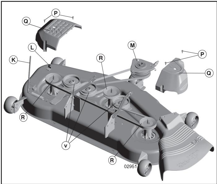 POULAN PRO PB22H54BF - CAUTION: Belt tension rod is spring loaded. Have a tight grip on rod and engage slowly. - 1