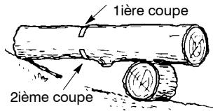 POULAN 1630 - COMMENT TRONCONNAGE UTILISANT UN RONDIN OU UN CHEVALET - 2
