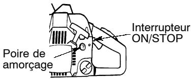 POULAN 2250 - DEMARRAGE D'UN MOTEUR FROID (ou d'un moteur après épuisement du carburant) - 1