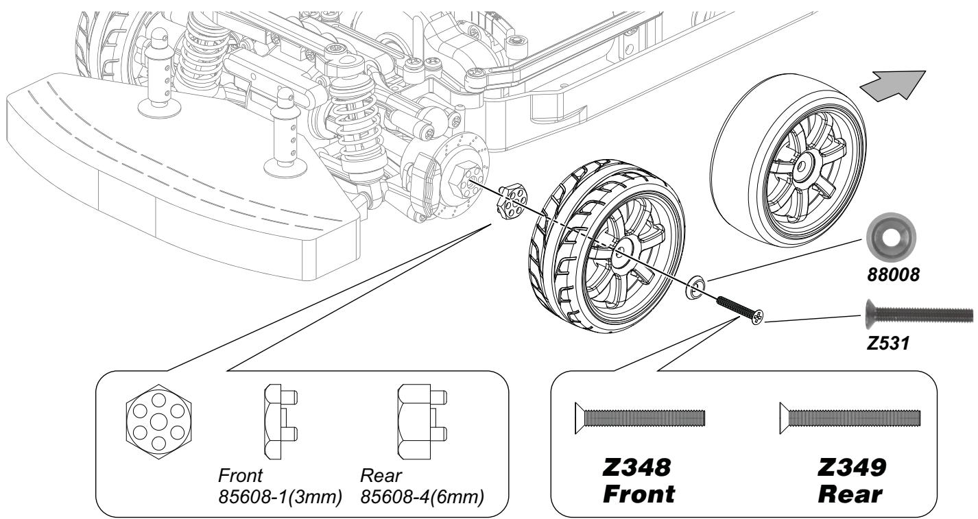 HPI E10 TOURING - Changement de configuration - 20
