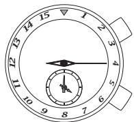 SEIKO 7T84 ANALOG QUARTZ - Couronne - 1