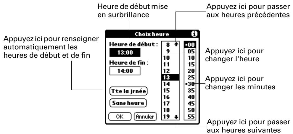 PALM ZIRE 21 - Pour planifier un événement à la date du jour : - 3