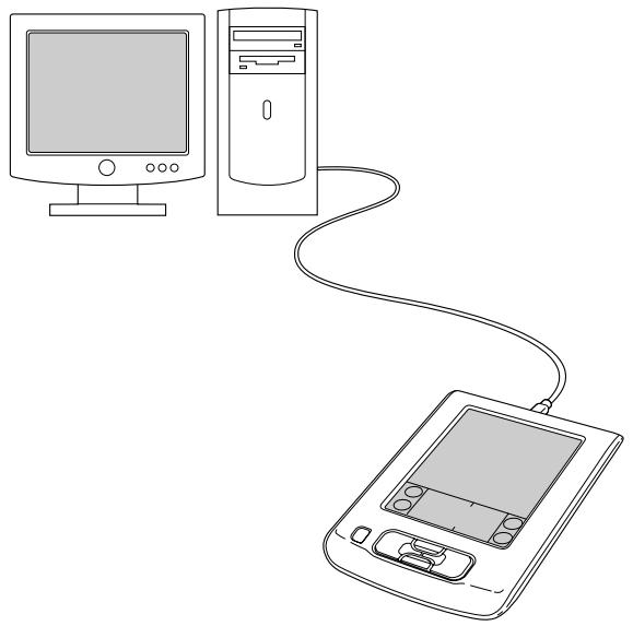 PALM ZIRE 21 - Pour exécuter une hotsync locale sur un ordinateur de bureau sous windows : - 1