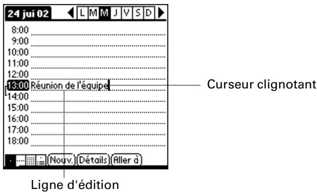 PALM ZIRE 21 - Modification d'un enregistrement - 1