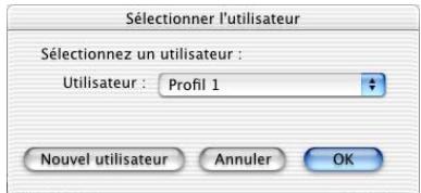 PALM ZIRE 21 - Pour utiliser un profil pour une première opération hotsync sur macintosh : - 1