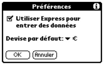 PALM ZIRE 21 - Préférences - 1