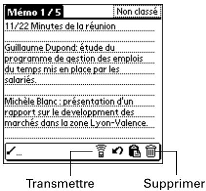 PALM ZIRE 21 - Commandes de menus graffiti 2 - 3