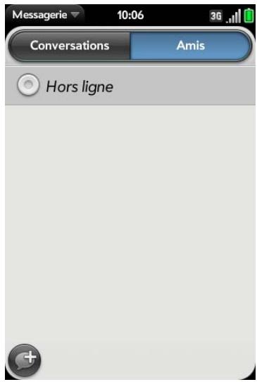 PALM PRE PLUS O2 - Appuyez sur amis. - 1