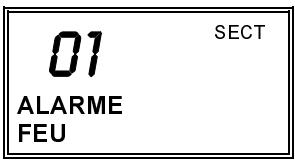 ADT ENTREPRENEUR 3000EN - AFFICHAGE TYPIQUE LORS D'UNE ALARME D'INCENDIE - 1