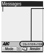 NEC N401I - Options de visualisation des SMS - 1