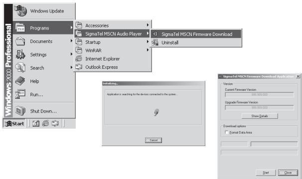 TEAC MP-350 - Actualisation du microprogramme - 2