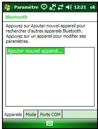 TRIMBLE JUNO - Configuration d'une connexion à un périphérique non jumelé - 1