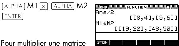 COMPAQ 39GS - Multiplication de deux matrices - 1