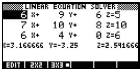 COMPAQ 39GS - Définition et résolution des équations - 2