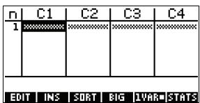 COMPAQ 39GS - Importer des échantillons de l'aplet statistics - 2