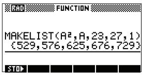 COMPAQ 39GS - Fonctions de manipulation listes - 4