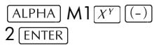 COMPAQ 39GS - Élevation d'une matrice à une puissance - 2