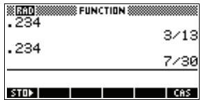 COMPAQ 39GS - Définir la précision des fractions - 2