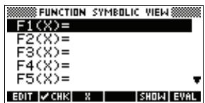 COMPAQ 39GS - Ouverture de l'applet function - 2