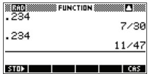 COMPAQ 39GS - Définir la précision des fractions - 3