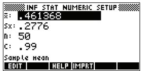 COMPAQ 39GS - Configurer le calcul de l'intervalle - 1