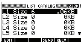 COMPAQ 39GS - Modification d'une liste - 1