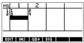 COMPAQ 39GS - Arithmétique sur les matrices - 2