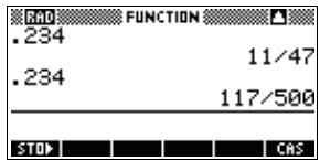 COMPAQ 39GS - Définir la précision des fractions - 4