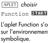 COMPAQ 39GS - Ouverture de l'applet function - 1
