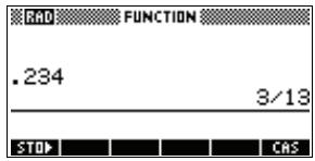 COMPAQ 39GS - Définir la précision des fractions - 1