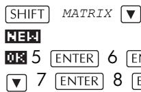 COMPAQ 39GS - Arithmétique sur les matrices - 3