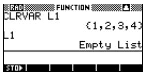 COMPAQ 39GS - Effacement d'une variable - 1